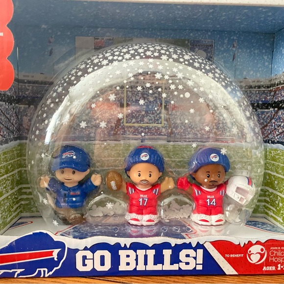 Buffalo Bills 22&23 Fisher Price little people (‘23 just released)Josh Allen - Picture 6 of 6